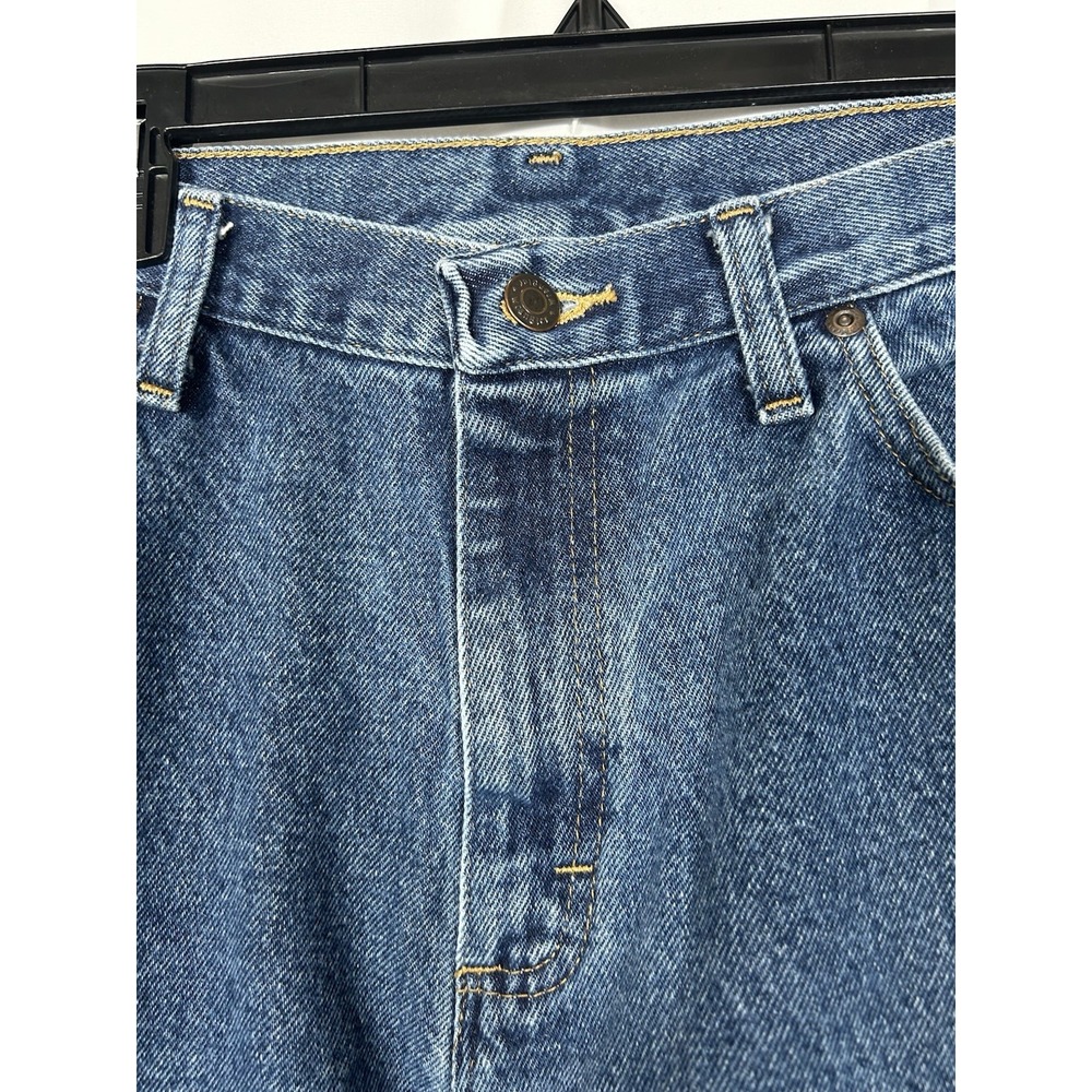 Wrangler Mens Jeans 36x32 Five Star Premium Relax Fit Medium Wash Denim Workwear - Picture 4 of 11